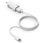 IVON CC13 QC 3.0 Fast Charging Car Charger Set with 8 Pin Charging Cable, Charger with 8 Pin Cable