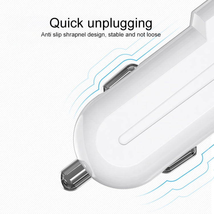 IVON CC13 QC 3.0 Fast Charging Car Charger Set with 8 Pin Charging Cable, Charger with 8 Pin Cable