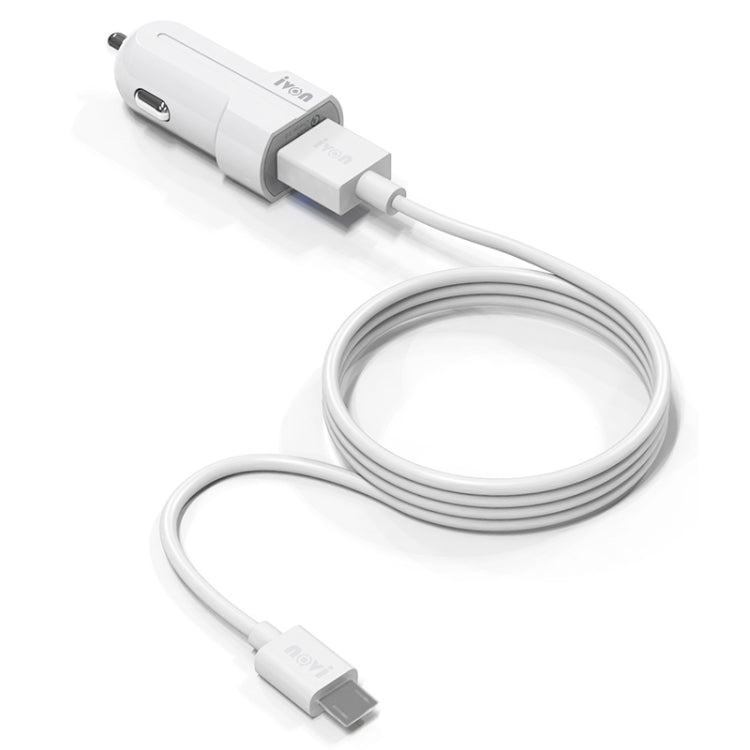 IVON CC13 QC 3.0 Fast Charging Car Charger Set with Micro USB Charging Cable, Charger with Micro USB Cable