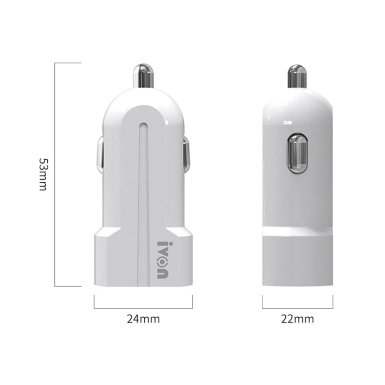 IVON CC13 QC 3.0 Fast Charging Car Charger Set with Micro USB Charging Cable, Charger with Micro USB Cable