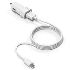IVON CC13 QC 3.0 Fast Charging Car Charger Set with Type-C / USB-C Charging Cable, Charger with Type-C Cable