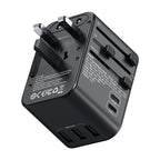 ROCK T62 35.5W Global Travel Multifunctional Plug PD Charger Power Adapter, T62