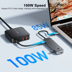 MOMAX DH17 7 in 1 ONELINK Travel Case Type-C to USB Docking Station HUB Adapter, DH17