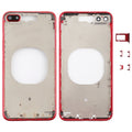 Transparent Battery Back Cover with Camera Lens Frame & SIM Card Tray & Side Keys for iPhone 8 Plus, For iPhone 8 Plus (Transparent Back), For iPhone 8 Plus (Transparent White), For iPhone 8 Plus(Transparent Gold), For iPhone 8 Plus(Transparent Red)