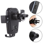 K81 10W QI Universal Rotating Gravity Induction Car Wireless Charging Mobile Phone Holder with Suction Cup, K81