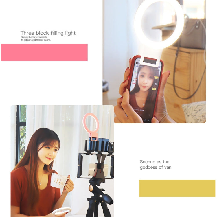 XJ18 LED Light Live Self-timer Flash Fill Light, XJ18 Black, XJ18 Pink, XJ18 Blue, XJ18 White