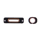 10 PCS 2 in 1 for iPhone SE Charging Port Retaining Brackets + Headphone Jack Rings, For iPhone SE