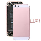 5 in 1 for iPhone SE Original (Back Cover + Card Tray + Volume Control Key + Power Button + Mute Switch Vibrator Key) Full Assembly Housing Cover, For iPhone SE