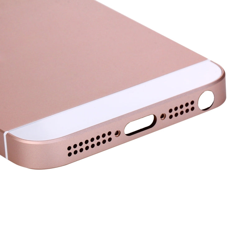 5 in 1 for iPhone SE Original (Back Cover + Card Tray + Volume Control Key + Power Button + Mute Switch Vibrator Key) Full Assembly Housing Cover, For iPhone SE