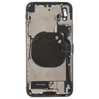 Battery Back Cover Assembly with Side Keys & Vibrator & Speaker Ringer Buzzer & Power Button + Volume Button Flex Cable & Card Tray & Battery Adhesive for iPhone X, For iPhone X