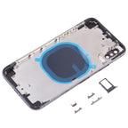 Back Housing Cover with SIM Card Tray & Side keys for iPhone X, For iPhone X(with SIM Card Tray), For iPhone X with Side keys, For iPhone X with Camera Lens