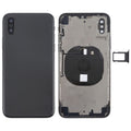 Battery Back Cover Assembly with Side Keys & Wireless Charging Module & Volume Button Flex Cable & Card Tray for iPhone X, For iPhone X (Charging Module), For iPhone X  (Full Assembly)