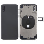 Battery Back Cover Assembly with Side Keys & Wireless Charging Module & Volume Button Flex Cable & Card Tray for iPhone X, For iPhone X (Charging Module), For iPhone X  (Full Assembly)