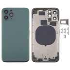 Back Housing Cover with SIM Card Tray & Side keys & Camera Lens for iPhone 11 Pro, For iPhone 11 Pro (Camera Lens), For iPhone 11 Pro (with Camera Lens)