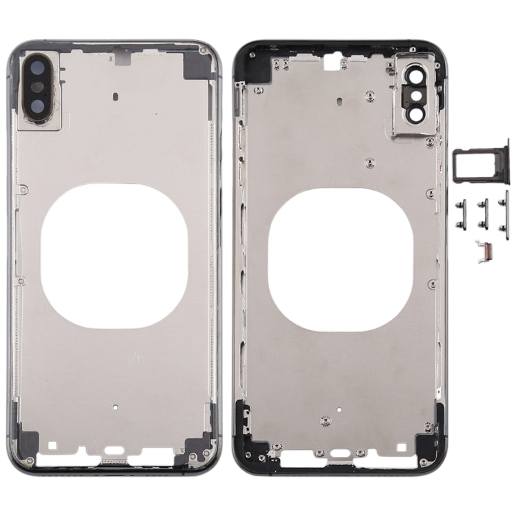 Transparent Battery Back Cover with Camera Lens Frame & SIM Card Tray & Side Keys for iPhone XS Max, For iPhone XS Max(Transparent), For iPhone XS Max  (Camera Len), For iPhone XS Max(Transparent Back)