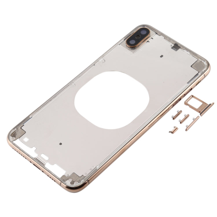 Transparent Battery Back Cover with Camera Lens Frame & SIM Card Tray & Side Keys for iPhone XS Max, For iPhone XS Max(Transparent), For iPhone XS Max  (Camera Len), For iPhone XS Max(Transparent Back)