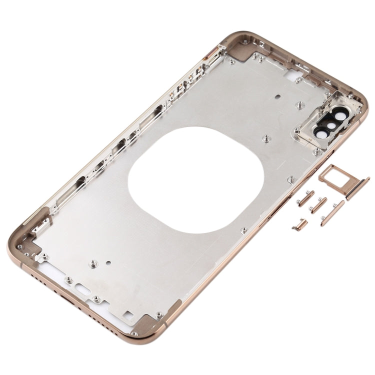 Transparent Battery Back Cover with Camera Lens Frame & SIM Card Tray & Side Keys for iPhone XS Max, For iPhone XS Max(Transparent), For iPhone XS Max  (Camera Len), For iPhone XS Max(Transparent Back)