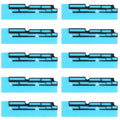 10 Sets Mainboard FPC Connector Sponge Foam Pads for iPhone XS Max, For iPhone XS Max