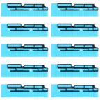 10 Sets Mainboard FPC Connector Sponge Foam Pads for iPhone XS Max, For iPhone XS Max