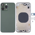 Stainless Steel Back Housing Cover with Appearance Imitation of iP13 Pro for iPhone XR, for iPhone XR(Stainless Steel Material,Green)