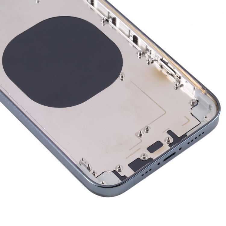 Stainless Steel Back Housing Cover with Appearance Imitation of iP13 Pro for iPhone XR, for iPhone XR(Stainless Steel Material,Green)