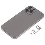 Stainless Steel Material Back Housing Cover with Appearance Imitation of iP13 Pro for iPhone XR, for iPhone XR(Black), for iPhone XR(Gold), for iPhone XR(Blue), for iPhone XR(White)