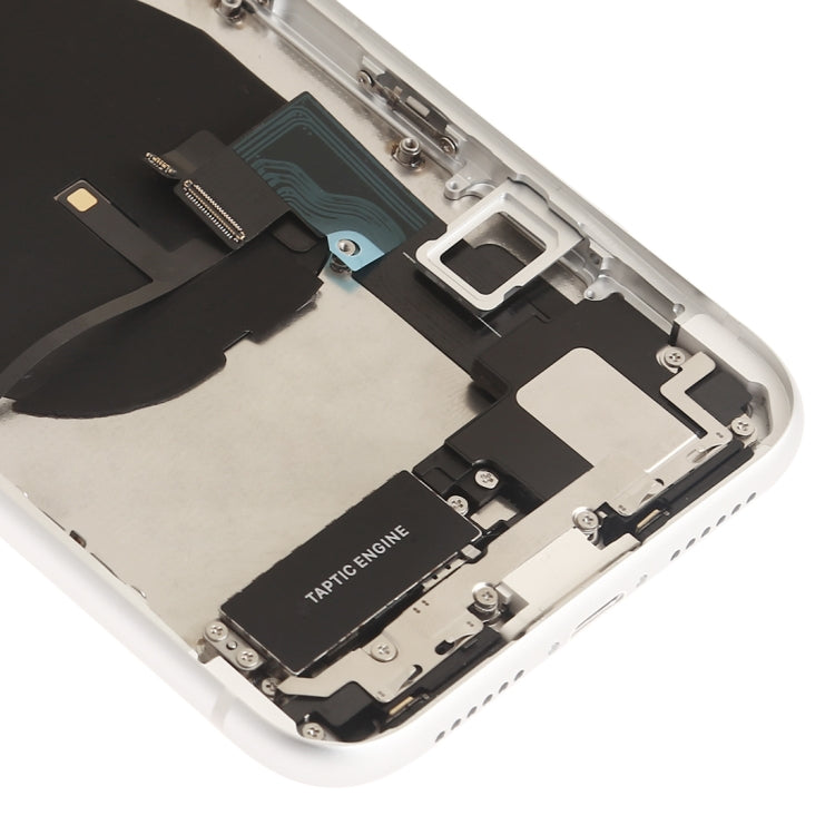 Battery Back Cover Assembly (with Side Keys & Speaker Ringer Buzzer & Motor & Camera Lens & Card Tray & Power Button + Volume Button + Charging Port + Signal Flex Cable & Wireless Charging Module) for iPhone XR, For iPhone XR (Full Assembly)           ...