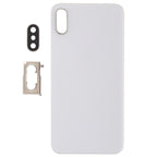 Battery Back Cover with Back Camera Bezel & Lens & Adhesive  for iPhone XS, For iPhone XS (Camera Lens+Adhesive), For iPhone XS with Camera Lens