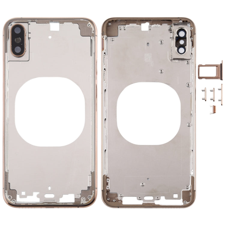 Transparent Battery Back Cover with Camera Lens Frame & SIM Card Tray & Side Keys for iPhone XS, For iPhone XS(Transparent), For iPhone XS  (Camera Len), For iPhone XS(Transparent Back)