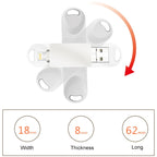 S29 3 in 1 64GB Micro USB + USB + 8 Pin Interface Metal Twister Flash Disk, 64GB