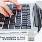 S31 3 in 1 64GB Micro USB 2.0 + USB-C / Type-C + 8 Pin Interface Metal Twister Flash Disk, 64GB