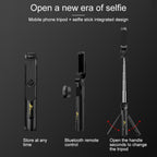 XT-09 Multi-function Live Broadcast Mobile Bluetooth Self-timer Pole Tripod