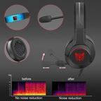 ONIKUMA K9 Single Plug RGB Adjustable Gaming Headphone with Microphone