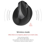 DELUX M618 Mini 2.4G Wireless 2400DPI USB Rechargeable Ergonomic Vertical Mouse, M618 Pink, M618 Grey