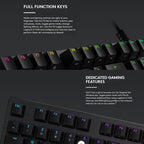 Logitech G512 RGB L-axis Mechanical Wired Gaming Keyboard, Length: 1.8m, Logitech G512 L-axis