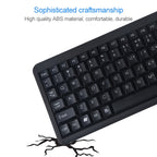 DS-8800 PS / 2 Interface Prevent Water Splashing Laser Engraving Character One-piece Wired Touchpad Keyboard, Length: 1.5m, DS-8800 PS/2