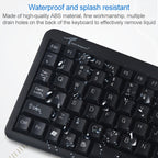DS-8800 PS / 2 Interface Prevent Water Splashing Laser Engraving Character One-piece Wired Touchpad Keyboard, Length: 1.5m, DS-8800 PS/2