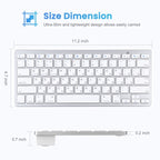 WB-8022 Ultra-thin Wireless Bluetooth Keyboard for iPad, Samsung, Huawei, Xiaomi, Tablet PCs or Smartphones, Russian Keys, Russian Keys