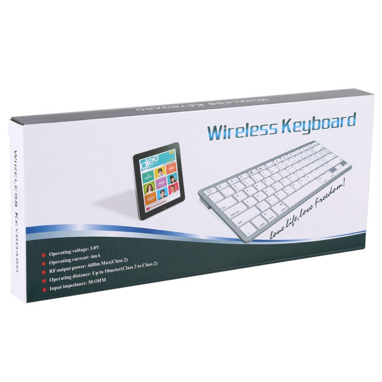 WB-8022 Ultra-thin Wireless Bluetooth Keyboard for iPad, Samsung, Huawei, Xiaomi, Tablet PCs or Smartphones, Ko Language Keys, Ko Language Keys