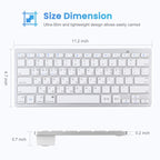 WB-8022 Ultra-thin Wireless Bluetooth Keyboard for iPad, Samsung, Huawei, Xiaomi, Tablet PCs or Smartphones, Ko Language Keys, Ko Language Keys