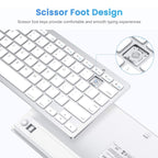 WB-8022 Ultra-thin Wireless Bluetooth Keyboard for iPad, Samsung, Huawei, Xiaomi, Tablet PCs or Smartphones, Ko Language Keys, Ko Language Keys