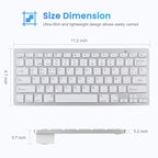WB-8022 Ultra-thin Wireless Bluetooth Keyboard for iPad, Samsung, Huawei, Xiaomi, Tablet PCs or Smartphones, Spanish Keys, Spanish Keys