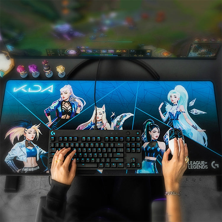 Logitech G840 KDA Gaming Keyboard Mouse Pad Table Mat, Size: 900x400x3mm