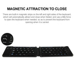 B05 USB Charging Portable Mini Folding Bluetooth Wireless Keyboard, B05(Black), B05(White)
