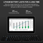 B05 USB Charging Portable Mini Folding Bluetooth Wireless Keyboard, B05(Black), B05(White)