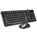 ZGB S500 Square Keycap Wired Keyboard + Mouse Set, S500 Square Keycap (Black), S500 Square Keycap (White)