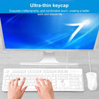 ZGB S500 Square Keycap Wired Keyboard + Mouse Set, S500 Square Keycap (Black), S500 Square Keycap (White)