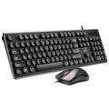 ZGB S500 Round Keycap Wired Keyboard + Mouse Set, S500 Round Keycap (Black), S500 Round Keycap (White)