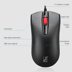 ZGB S500 Round Keycap Wired Keyboard + Mouse Set, S500 Round Keycap (Black), S500 Round Keycap (White)