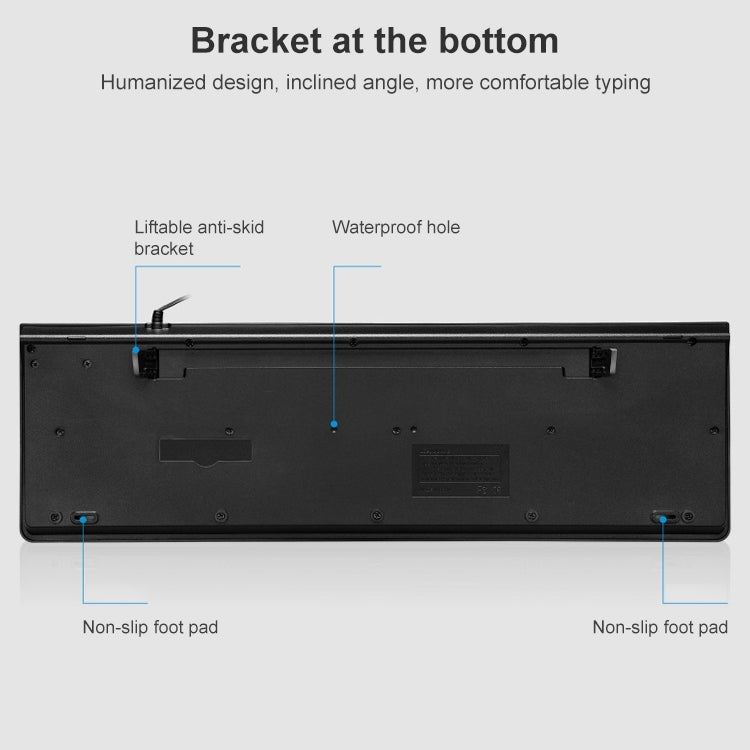 ZGB S500 Round Keycap Wired Keyboard + Mouse Set, S500 Round Keycap (Black), S500 Round Keycap (White)